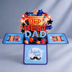 3D Pop-up kort – Best Dad