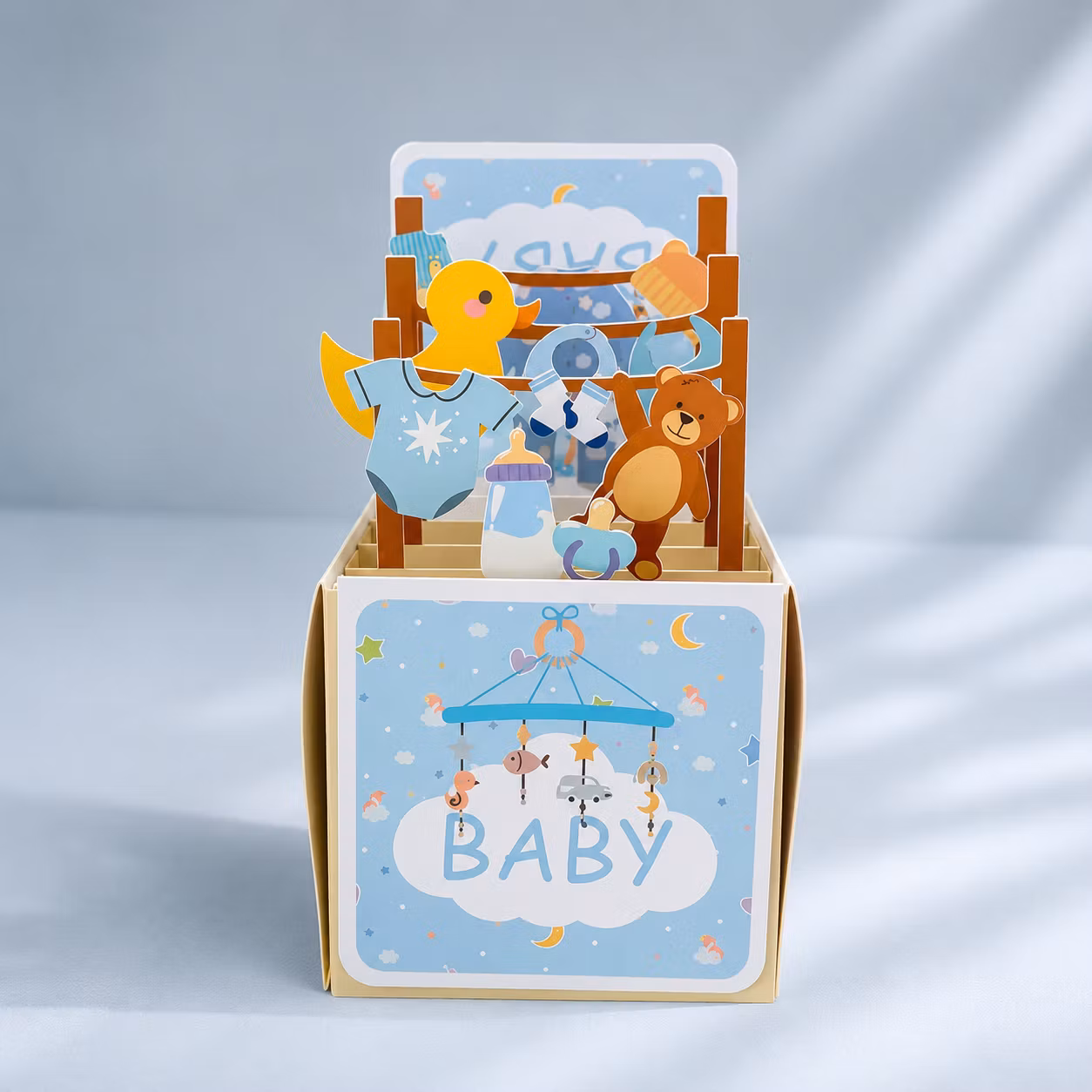 3D Pop-up Kort – New Baby