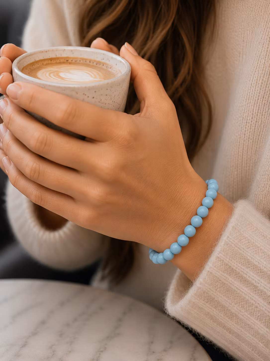 Elastisk armbånd – Blå