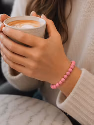 Elastisk armbånd – Rosa
