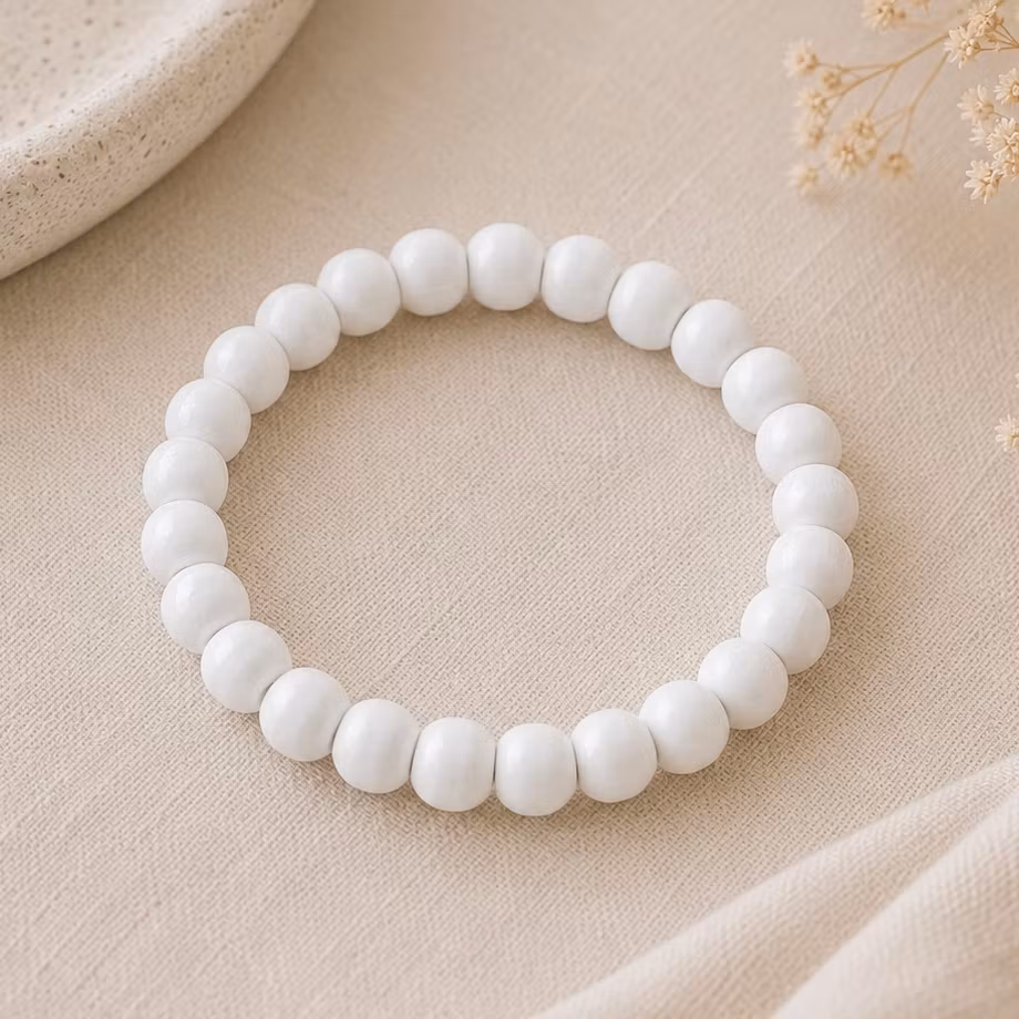 Elastisk armbånd – Hvit