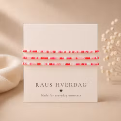 3pk Glass Beads Stretch Bracelet - Rosa