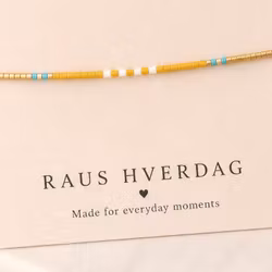 Mini Beads Armbånd - Gul