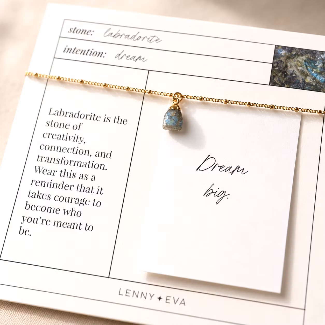 Lenny&Eva  - Bella Necklace-Labradorite
