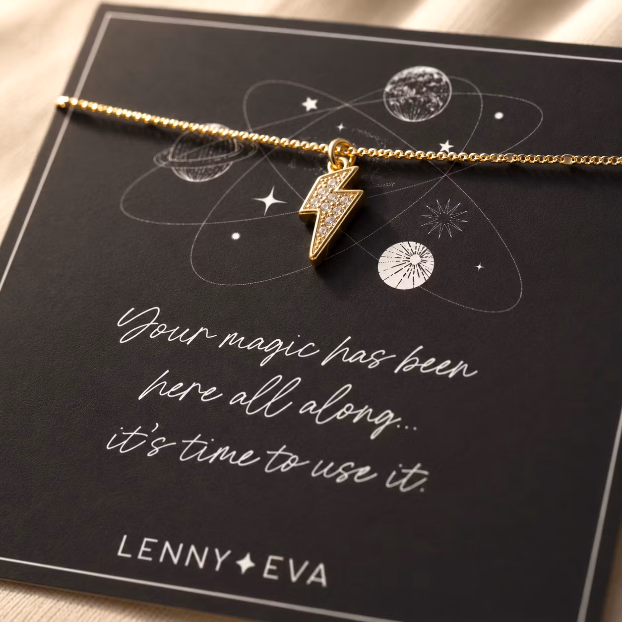 Lenny&Eva  -  Celestial Necklace-Lightning Bolt