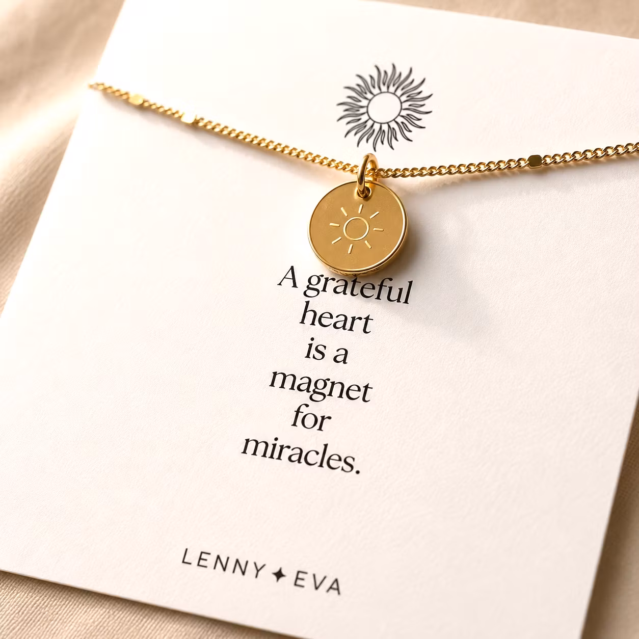 Lenny&Eva  -  Intention Necklace - Sun