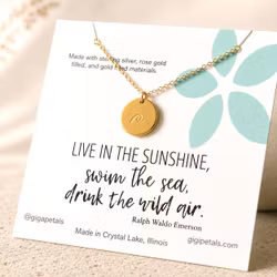 Gigis Petals - "All the Waves" Gullkjede