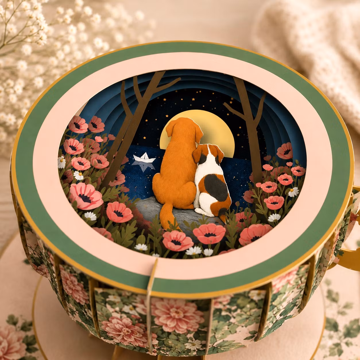 A Cup of Tea Pop Up Card - Hunder