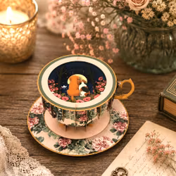 A Cup of Tea Pop Up Card - Hunder