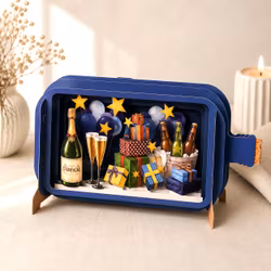 Alljoy Design -  Flaskepost  - Bursdag