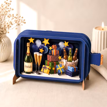 Alljoy Design -  Flaskepost  - Bursdag
