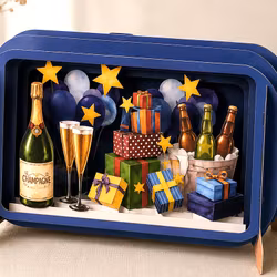 Alljoy Design -  Flaskepost  - Bursdag