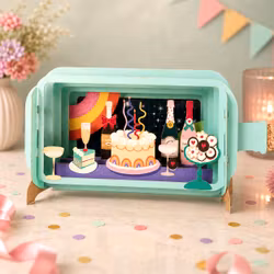 Alljoy Design -  Flaskepost  - Bursdag