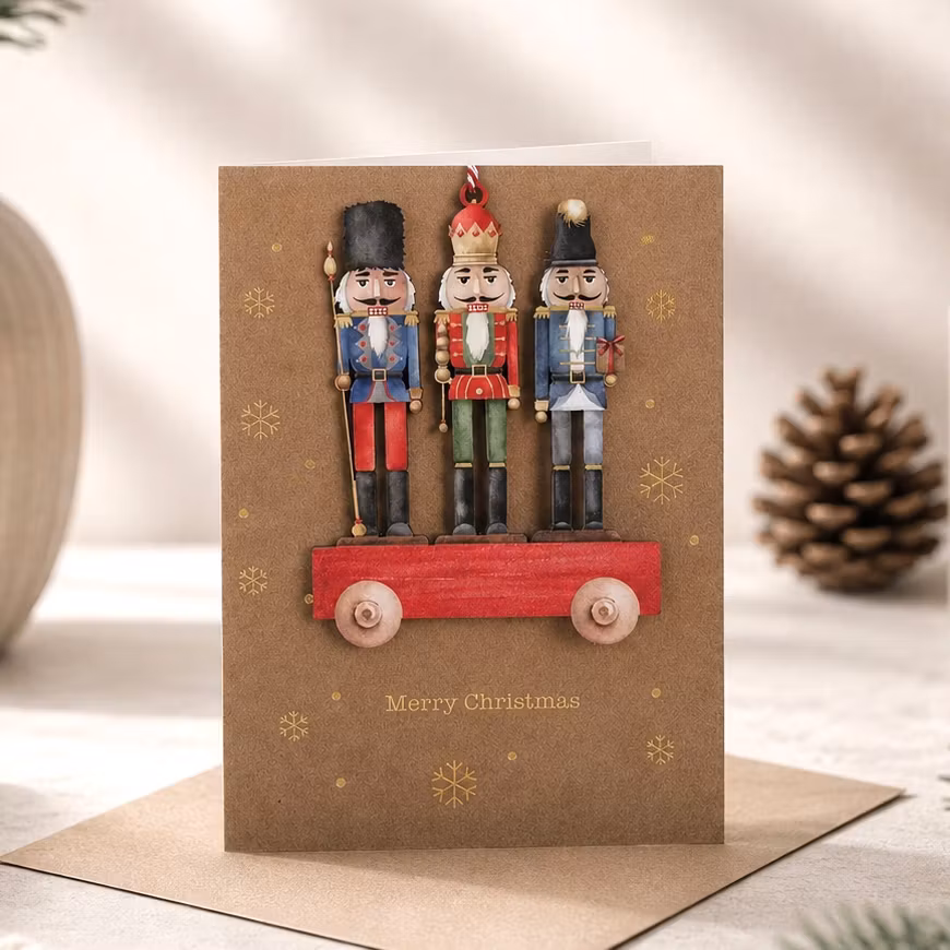 Alljoy Design -  Julekort med avtagbar julepynt