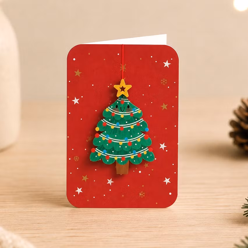 Alljoy Design -  Julekort med avtagbar julepynt