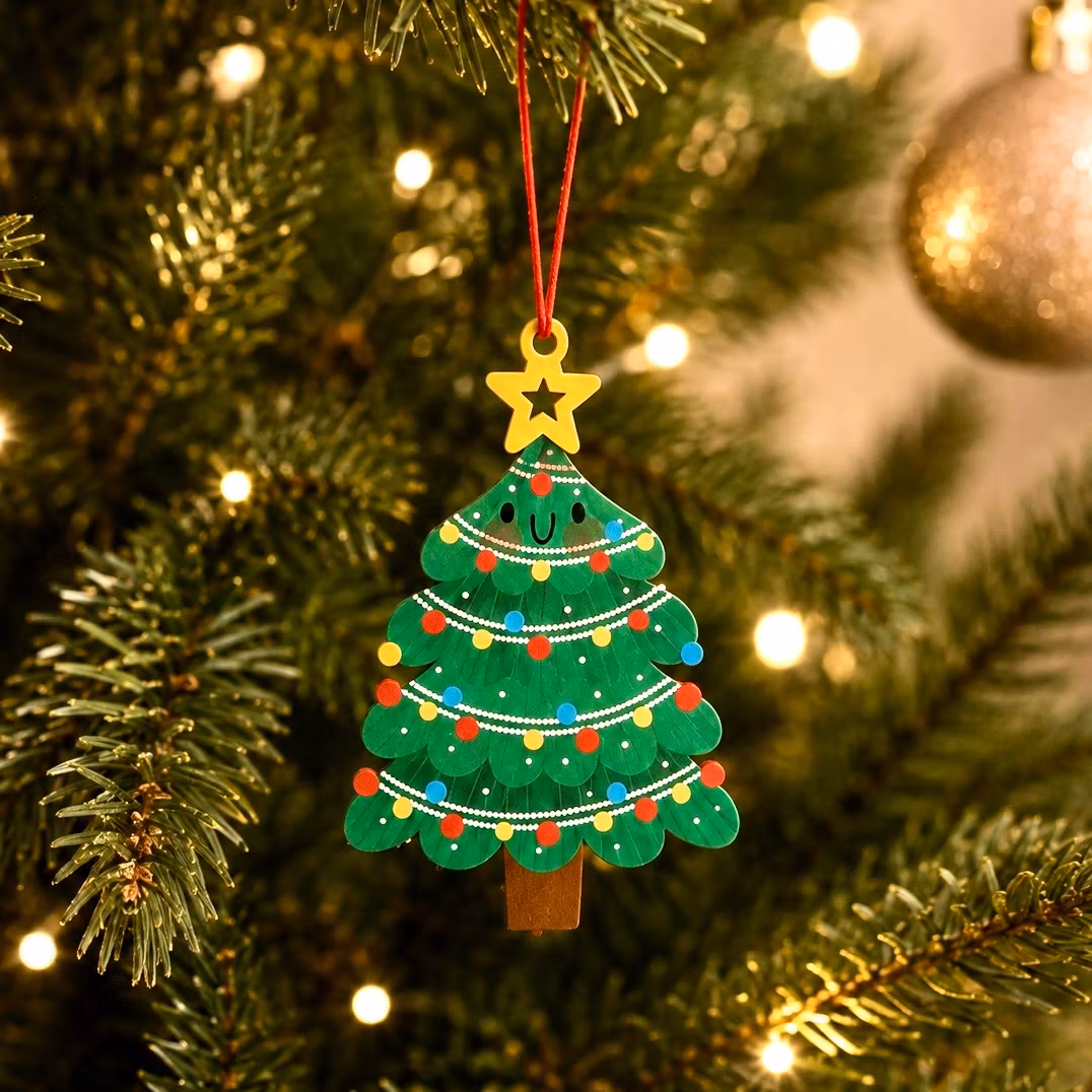 Alljoy Design -  Julekort med avtagbar julepynt