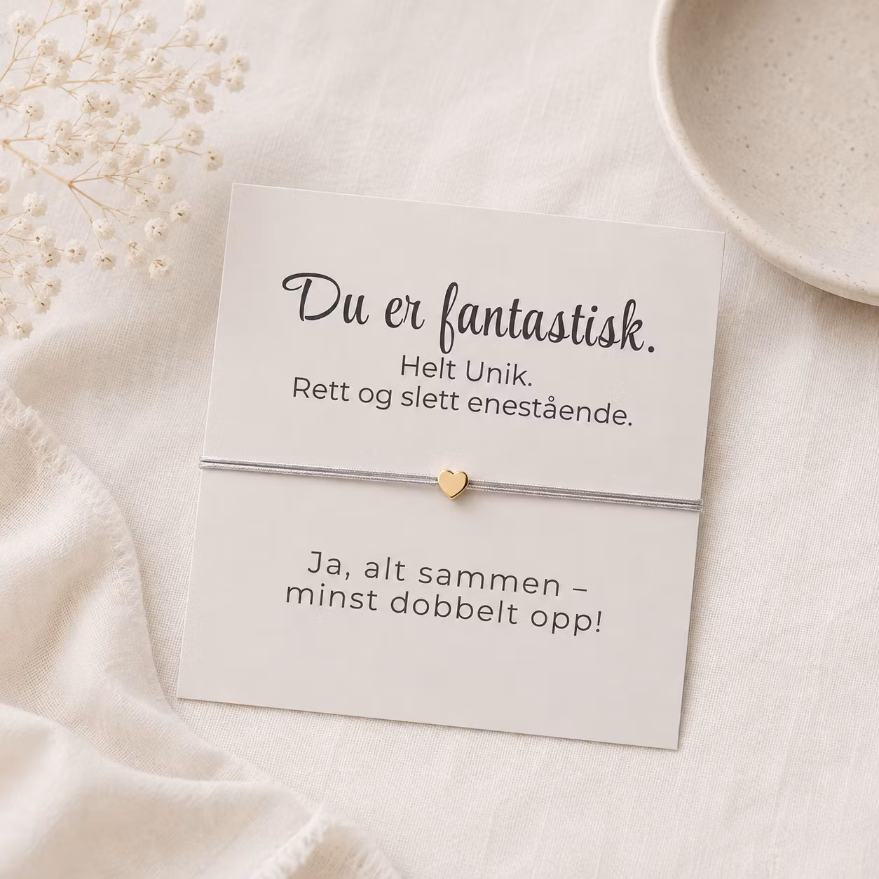 Smykkekort- Du er fantastisk   ✨