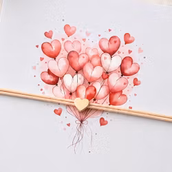 Smykkekort- Hearts