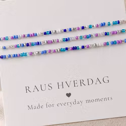 3pk Glass Beads Stretch Bracelet