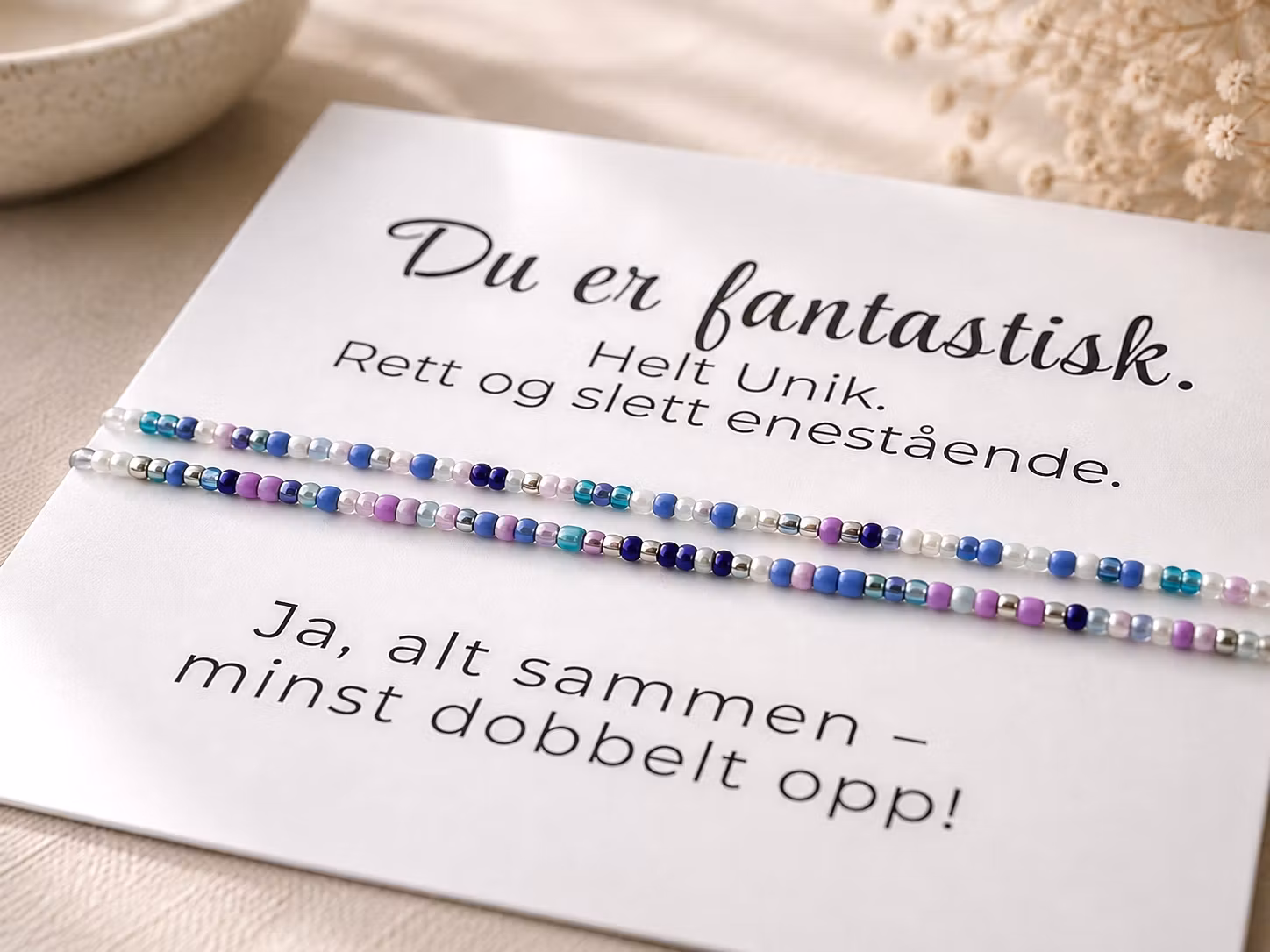 Smykkekort - Du er fantastisk  ✨