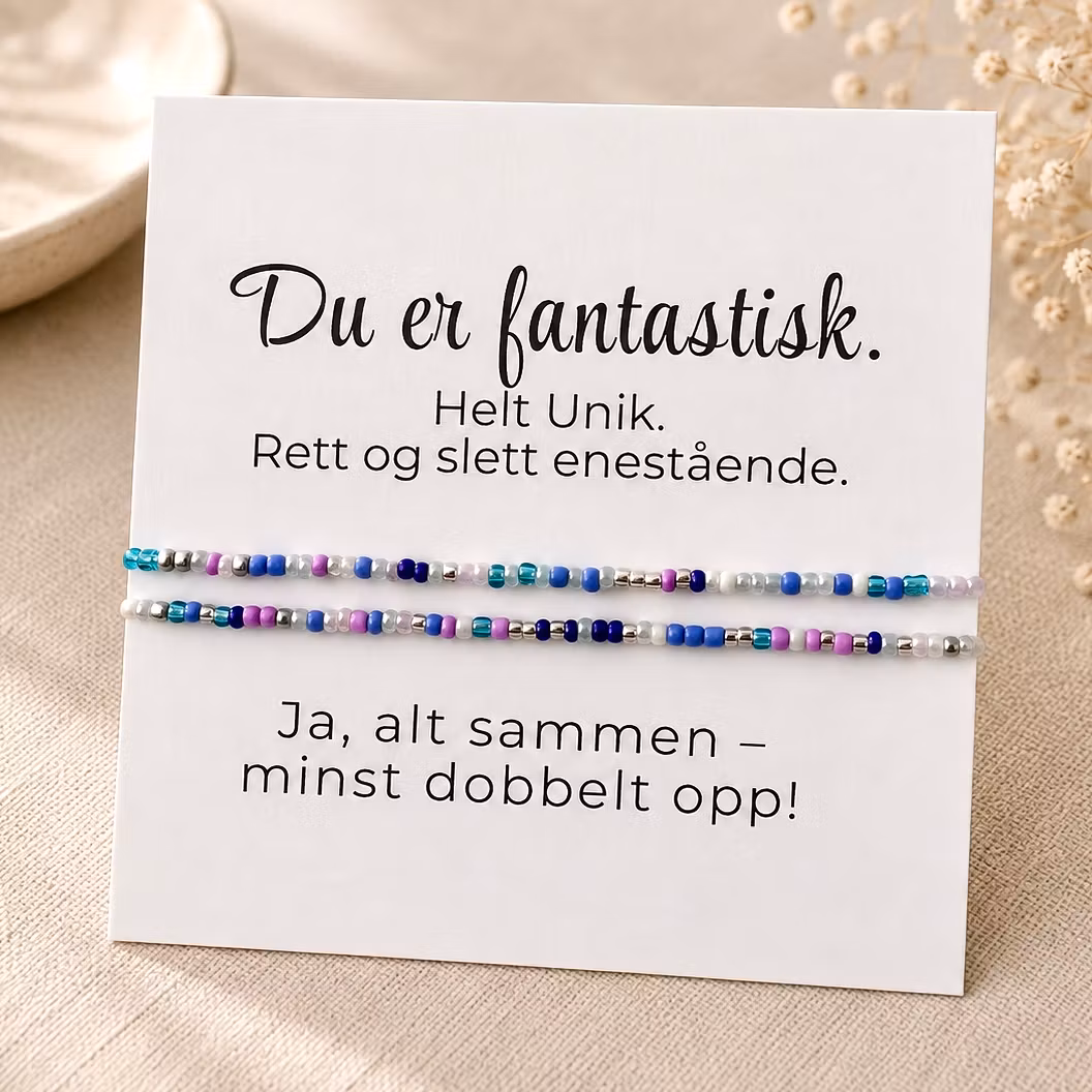 Smykkekort - Du er fantastisk  ✨