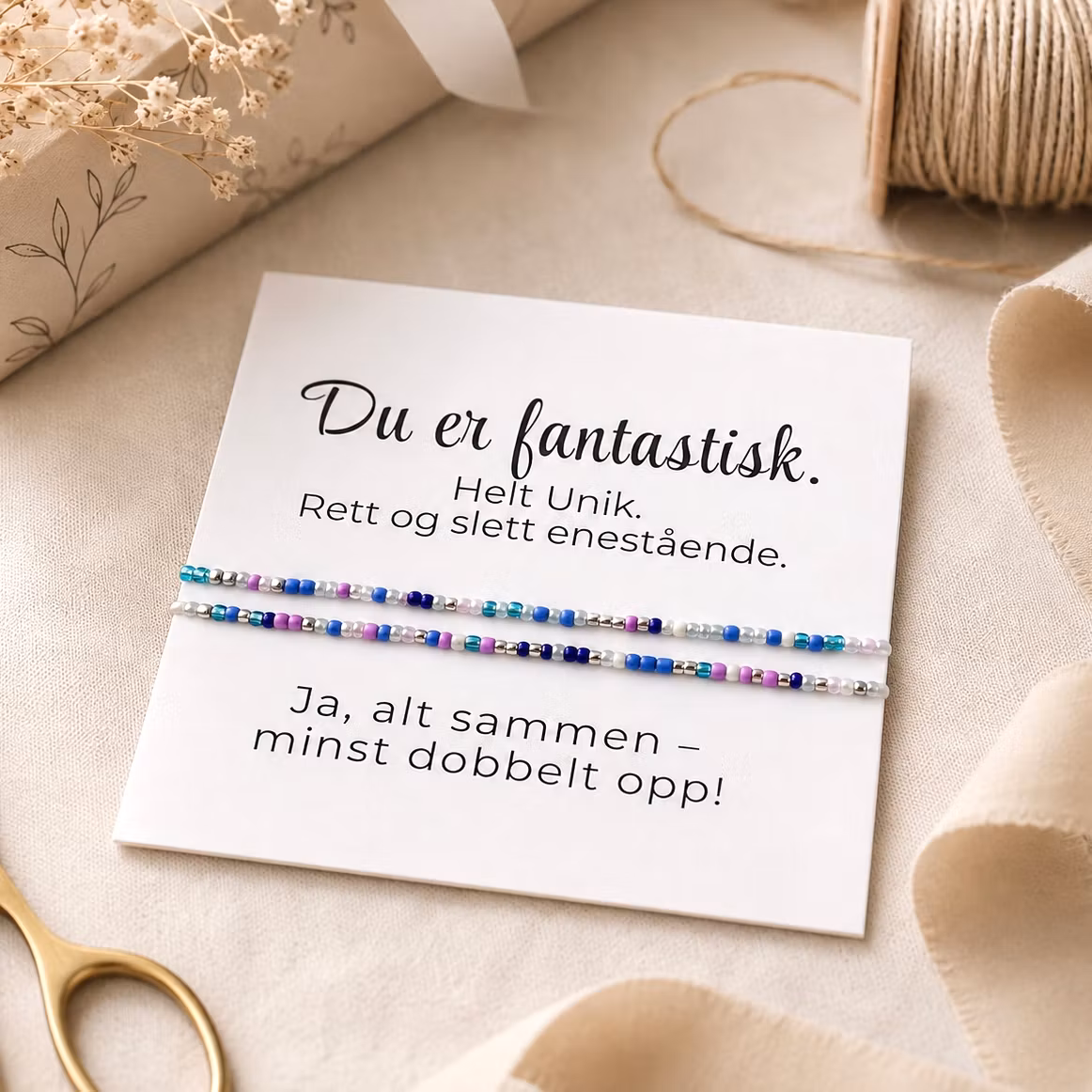 Smykkekort - Du er fantastisk  ✨