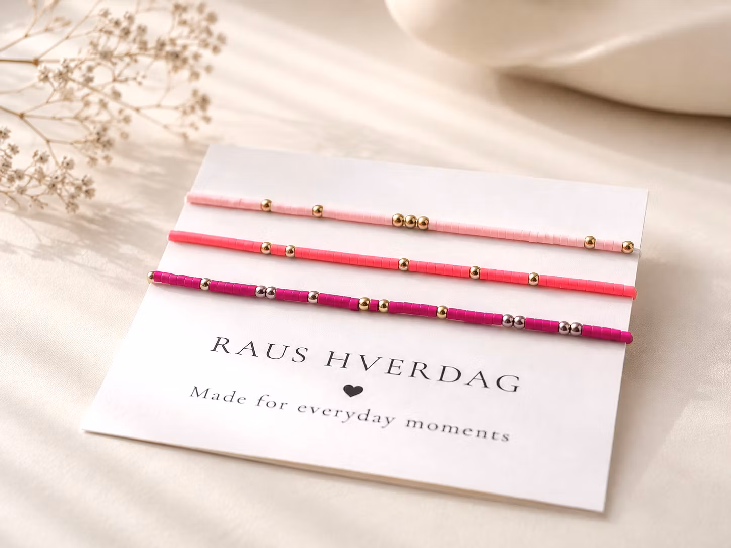 3pk  Beads Stretch Bracelet