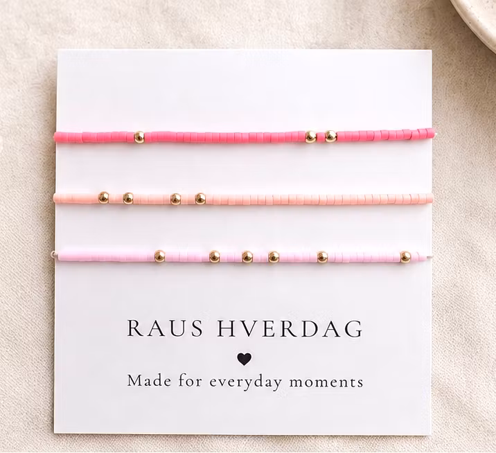 3pk  Beads Stretch Bracelet