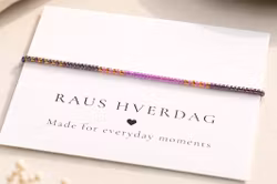 Mini Beads Armbånd - Lilla/gull