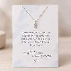You are my kind of person - Smykkekort med sølvkjede