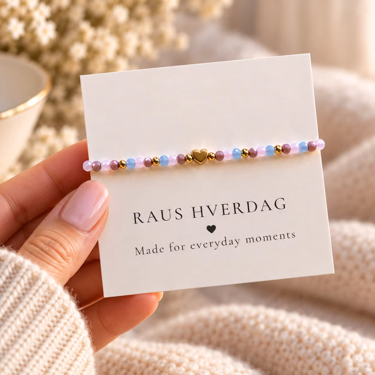 Justerbart perlearmbånd