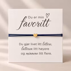 Smykkekort – Du er min favoritt