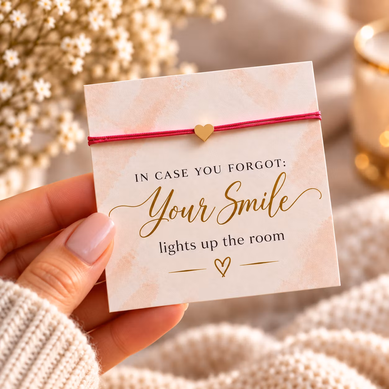 Your Smile – smykkekort med armbånd