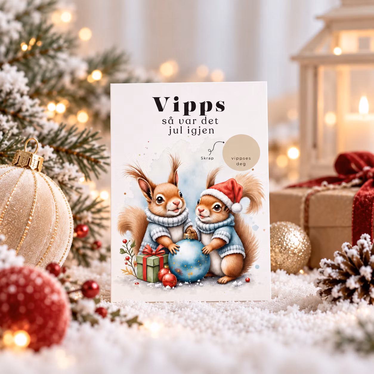 Vipps Julekort -  Ekorn