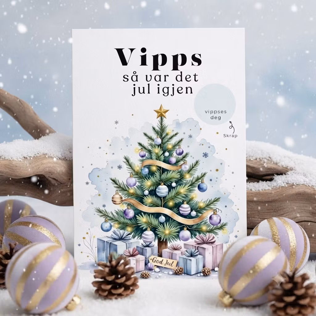 Vippskort - Juletre