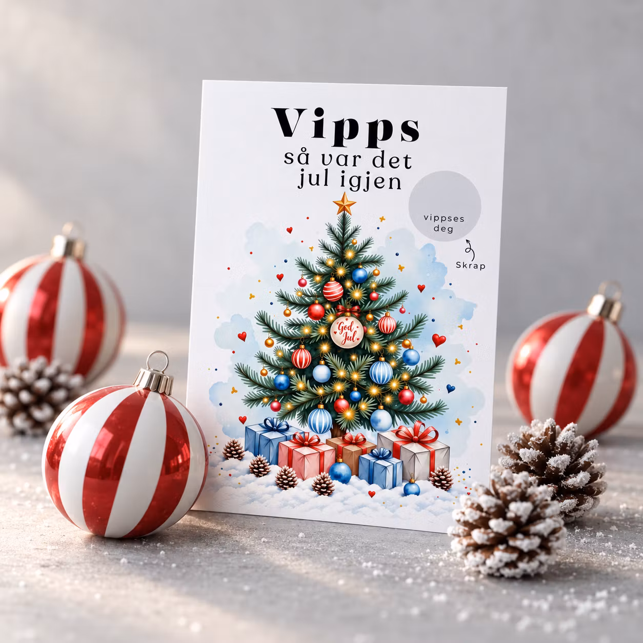 Vipps Julekort - Juletre