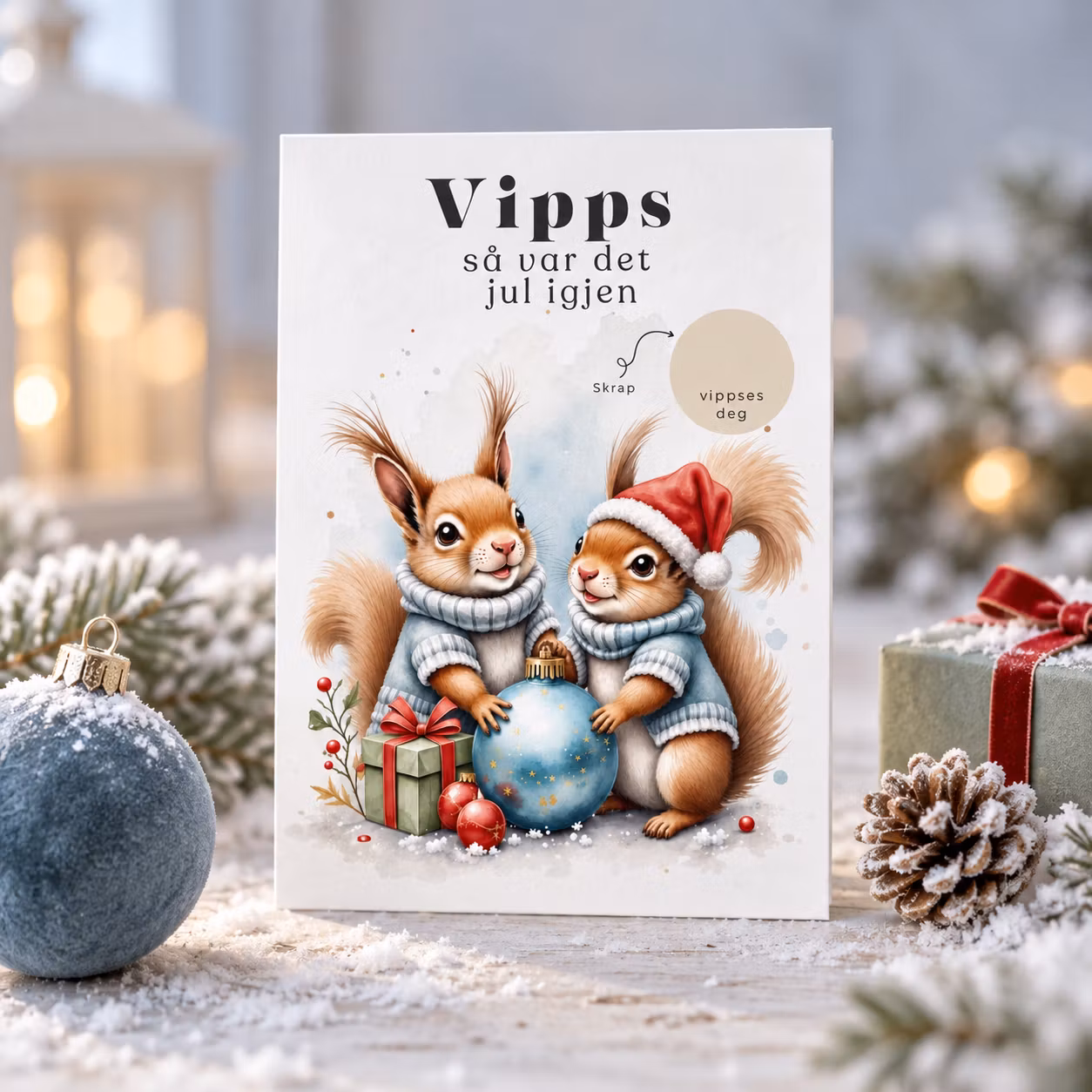 Vipps Julekort -  Ekorn