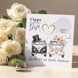 Vipps Bryllupskort