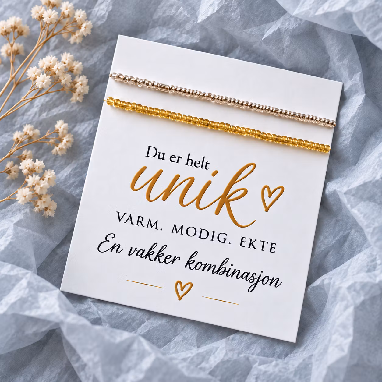 Smykkekort- Du er Unik   ✨