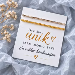 Smykkekort- Du er Unik   ✨