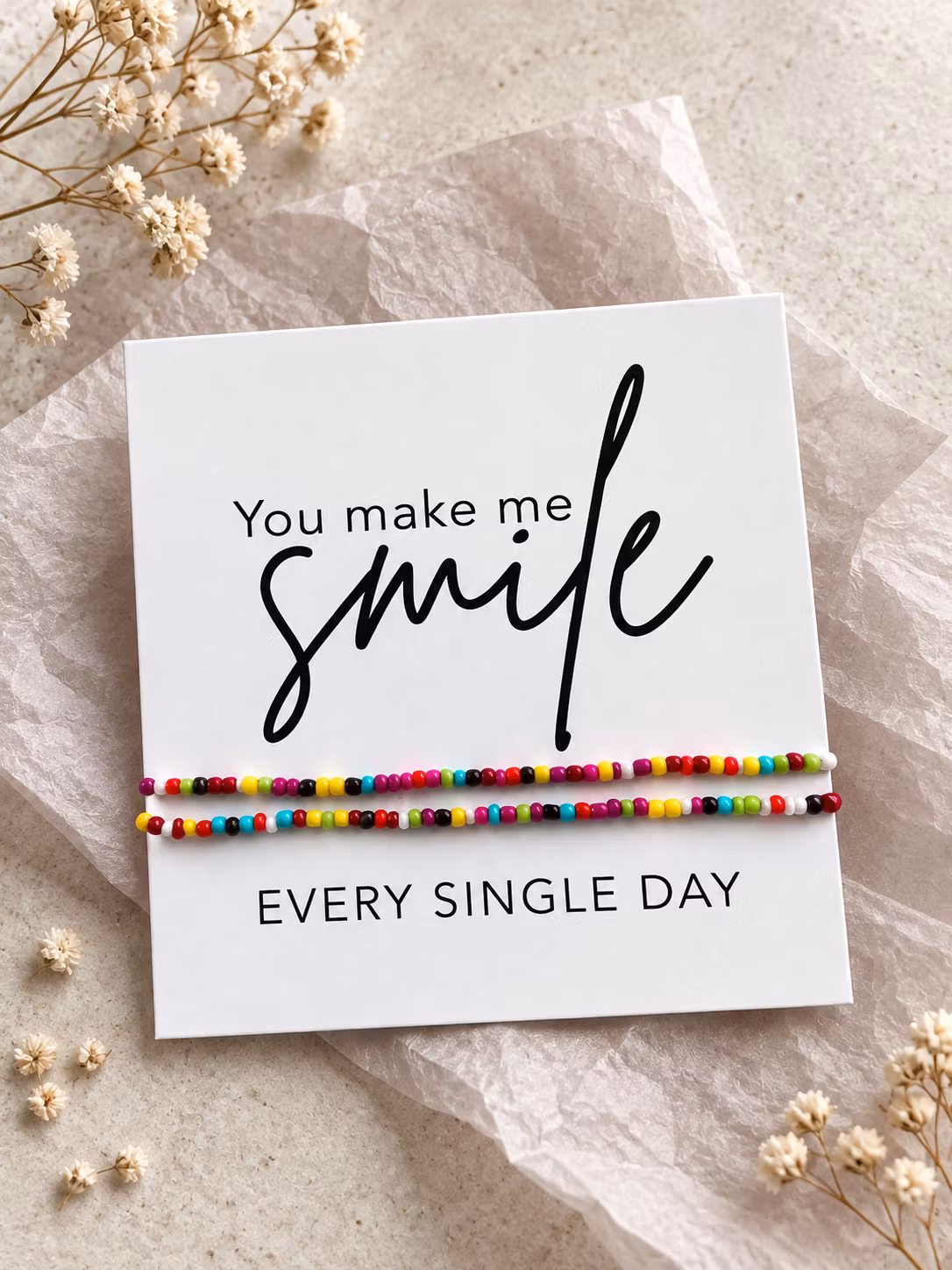 Smykkekort – You make me smile