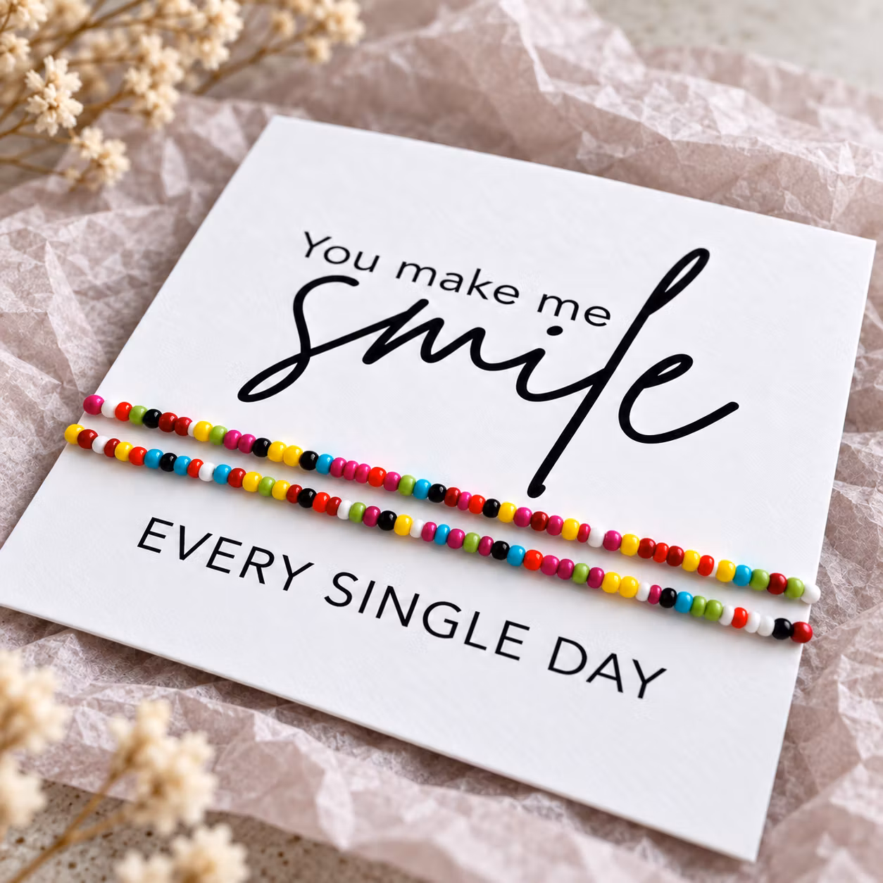 Smykkekort – You make me smile