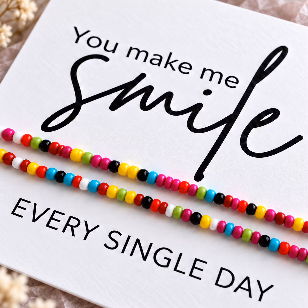 Smykkekort – You make me smile