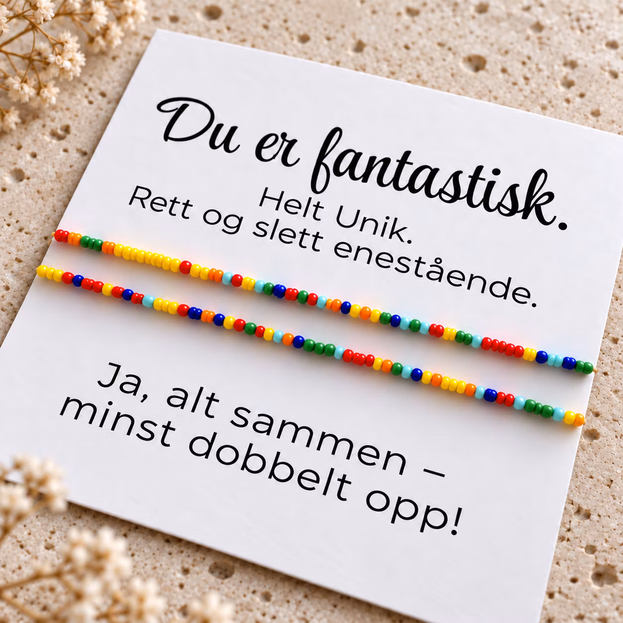 Smykkekort – Du er fantastisk