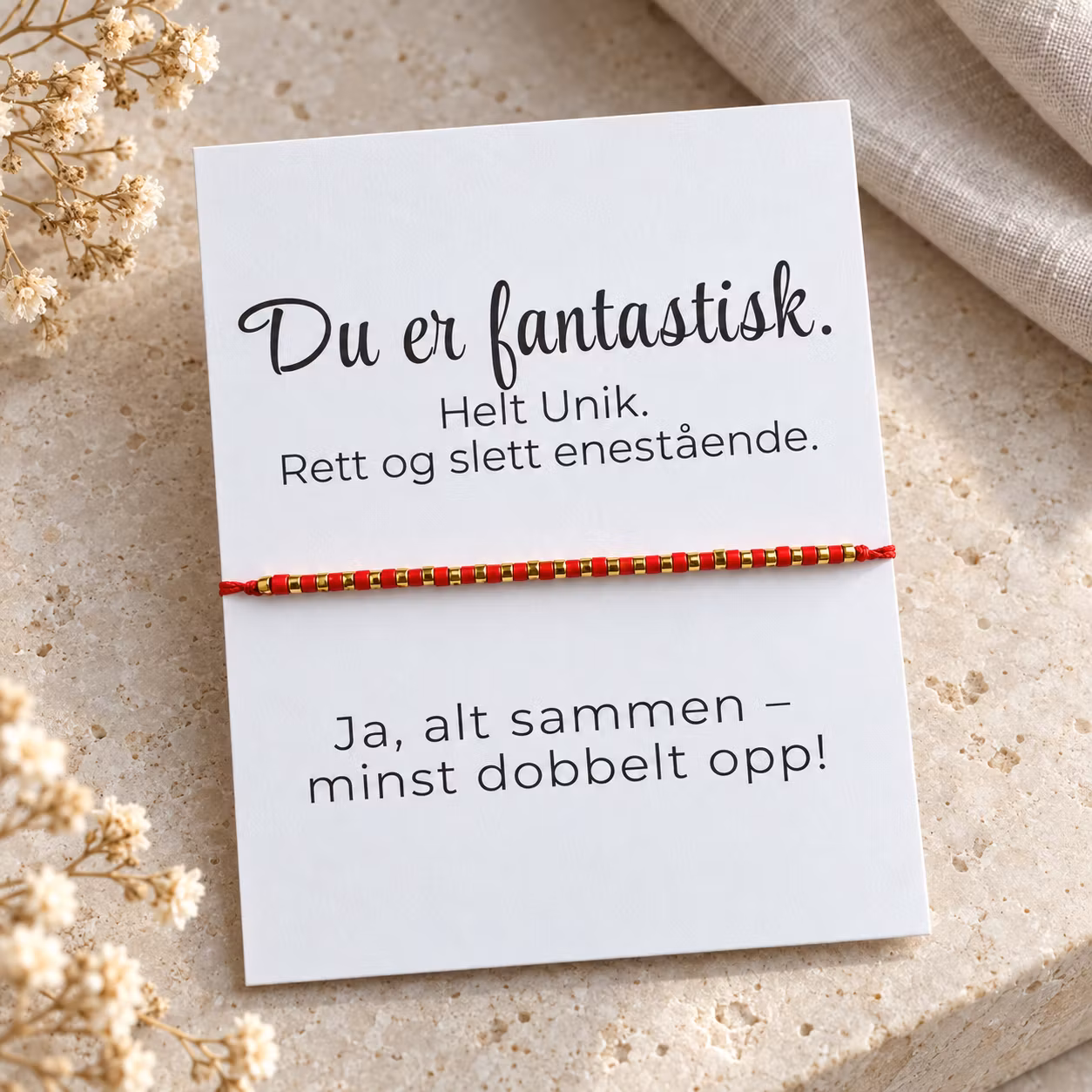 Smykkekort – Du er fantastisk