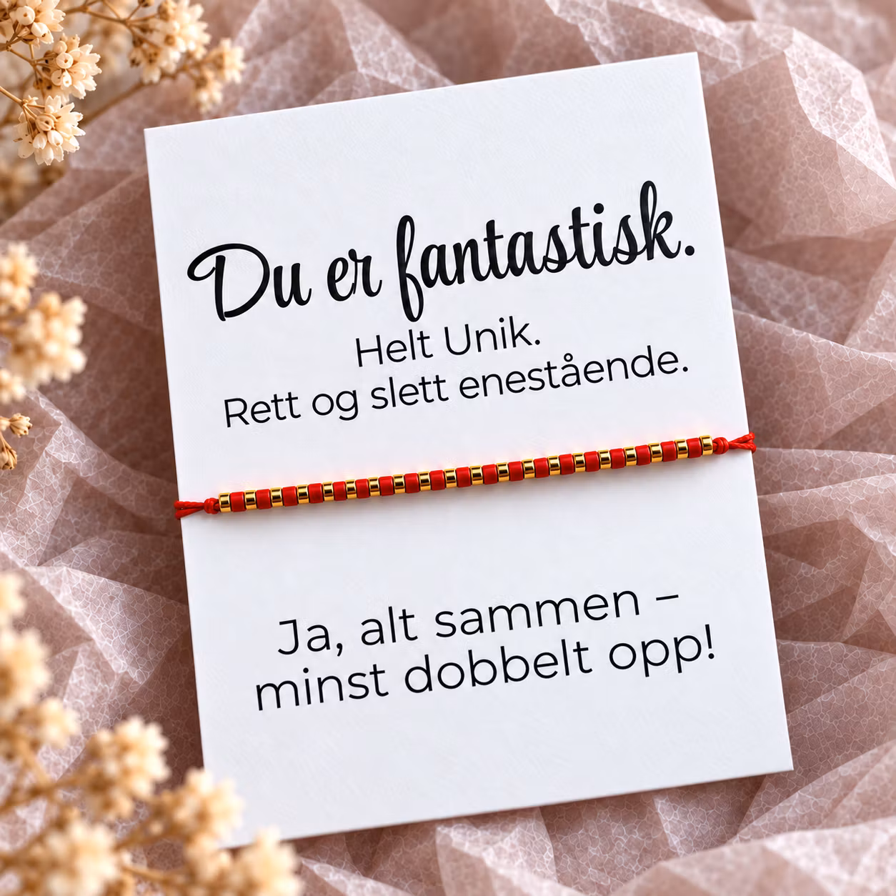 Smykkekort – Du er fantastisk