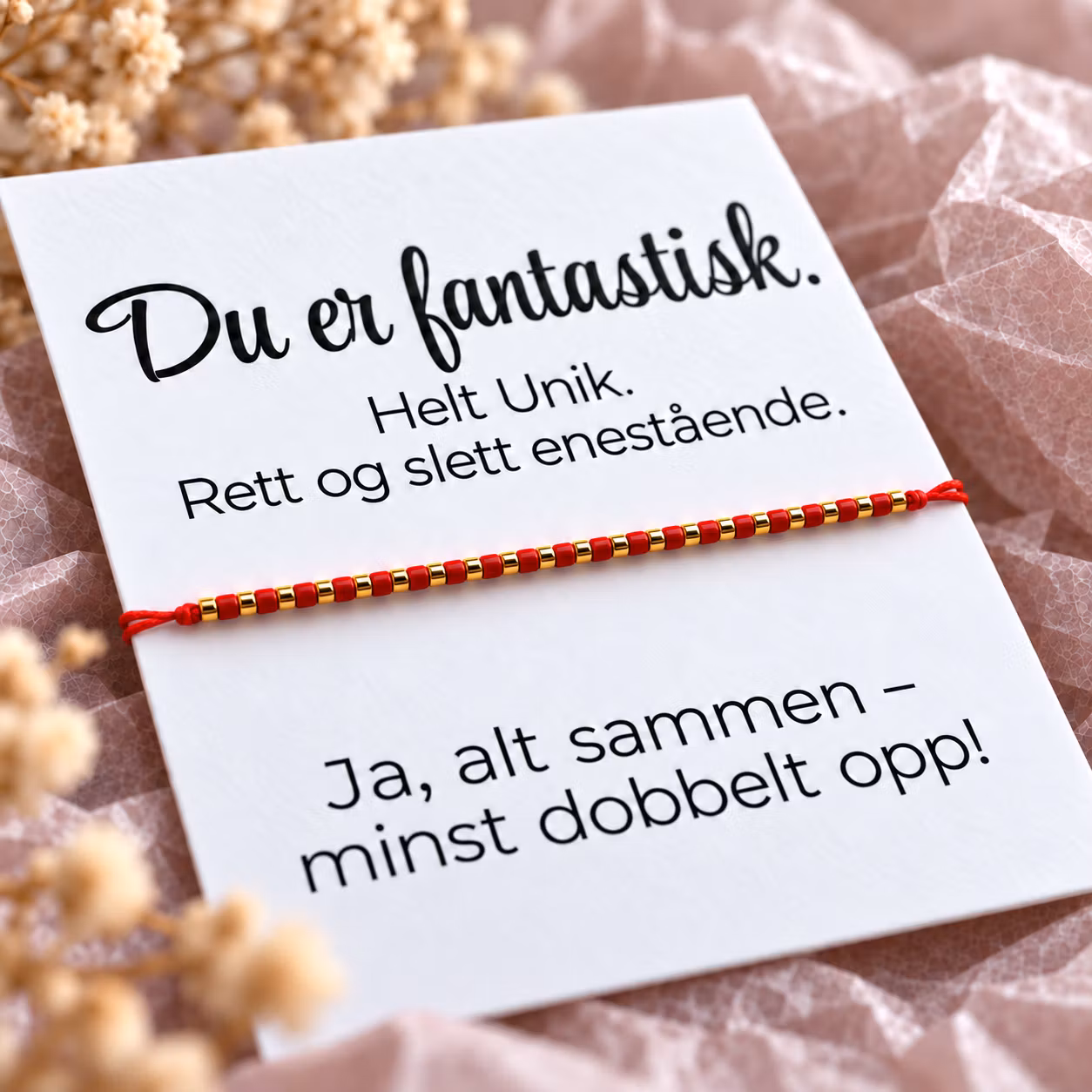 Smykkekort – Du er fantastisk