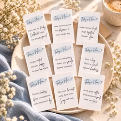 9pk Today's Plan Cards m/kortholder