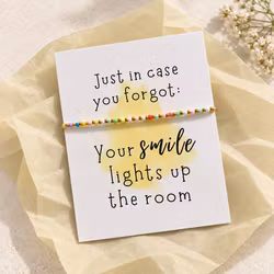Smykkekort – Your smile lights up the room