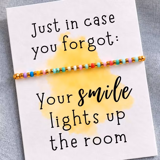 Smykkekort – Your smile lights up the room